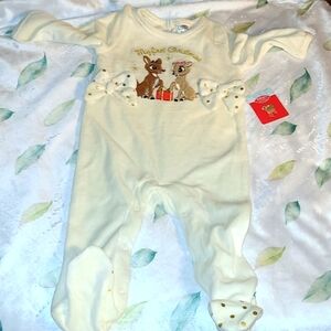 Rudolph christmas baby girls suit 9 months
